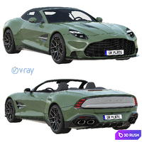 Aston Martin Vanquish Volante 2026 3D Model Vray