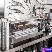Industrial Cafe 3D Model Corona