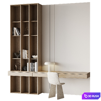 Workplace 17 3D Model Vray, Corona