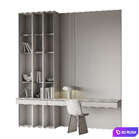 Workplace 17 3D Model Vray, Corona