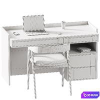 Workplace 07 3D Model Corona