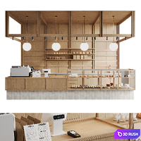 Restaurant 08 Bakery 3D Model Corona