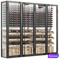 Wine Cellar 17 3D Model Vray, Corona
