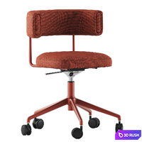 Amelie DP TS Armchair by Midj 3D Model Vray, Corona