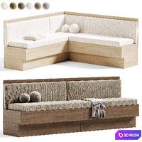 Restaurant Sofa Set 07, Restaurant Sofas 3D Model Corona