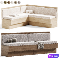 Restaurant Sofa Set 07, Restaurant Sofas 3D Model Corona