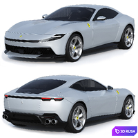 Ferrari Amalfi 2026 3D Model Corona