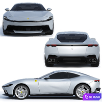 Ferrari Amalfi 2026 3D Model Corona