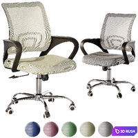 TopChairs Simple Office Chair 3D Model Vray, Corona
