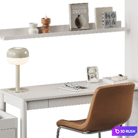 TONSTAD Ikea workspace 3D Model Vray, Corona