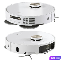 Dreame X40 Ultra Robot Vacuum Cleaner White 3D Model Vray, Corona