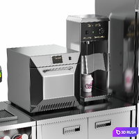 Cafe Equipment Set 10 3D Model Vray, Corona