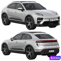 Porsche Macan Turbo Electric 3D Model Corona