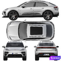 Porsche Macan Turbo Electric 3D Model Corona