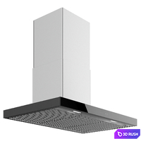 V-ZUG AiroClearIsland V6000-AiroClearWall V6000 hoods 3D Model Vray, Corona