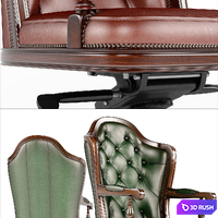 Executive chair Michelangelo 3D Model Vray