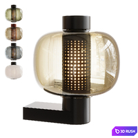 Bonbori Wall Lamp by Brokis 3D Model Vray, Corona