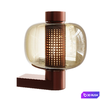 Bonbori Wall Lamp by Brokis 3D Model Vray, Corona