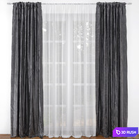 Curtain 24 3D Model Vray