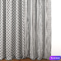 Curtain 24 3D Model Vray