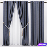 Curtains, curtain 3D Model Corona