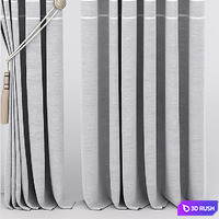 Curtains, curtain 3D Model Corona