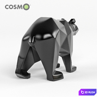 Polygon Bear Figurine 3D Model Vray