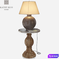 Kathy Kuo - Colt Side Table 3D Model Vray