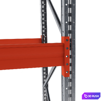 Front (pallet) rack 3D Model Vray