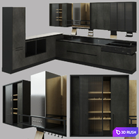 Kitchen FABRICA, factory AtlasLux 3D Model Corona