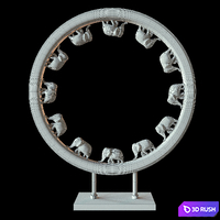 Elephant Walk 3D Model Corona