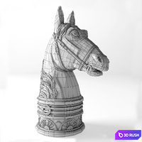 L_objet_Horse_Bookend_DAC1053 3D Model Vray