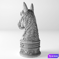 L_objet_Horse_Bookend_DAC1053 3D Model Vray