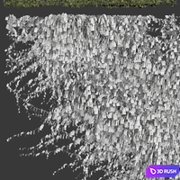Leaves for walls v2 3D Model Vray, Corona