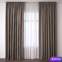 Curtain 3D Model Vray