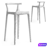 Elka Stool 3D Model Vray, Corona