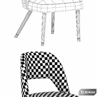 Eichholtz Dining Chair Cipria 3D Model Vray