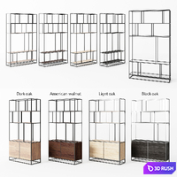 COSMORELAX shelving | Makella, Makella New | Black 3D Model Corona