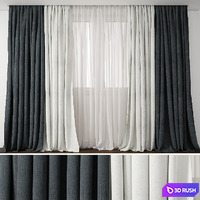 Curtain 50 3D Model Vray