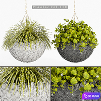 Plant set-110 3D Model Vray