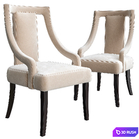 Chair with armrests ELK GROUP 3D Model Vray