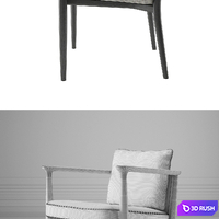Arne Chair by Casamilano 3D Model Vray, Corona