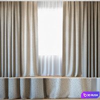 Curtains 85 | Curtains with Tulle | ROHI | Dante 3D Model Vray