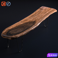 Long Slab | Slab Table 3D Model Vray, Corona