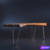 Long Slab | Slab Table 3D Model Vray, Corona