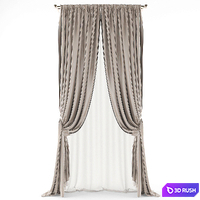 Curtains01 3D Model Vray