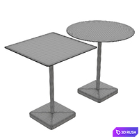 Terrazzo table 3D Model Corona