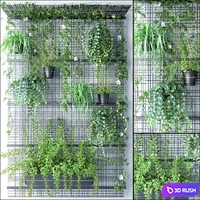 JC WALL GRID POT 2 3D Model Vray