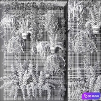 JC WALL GRID POT 2 3D Model Vray