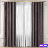 Curtains Premium PRO No. 7 3D Model Vray